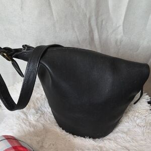 Coach Black Leather Shoulder Bag